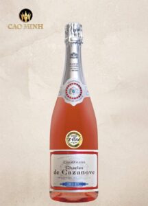 Rượu Vang Pháp Champagne Charles de Cazanove Brut Rosé