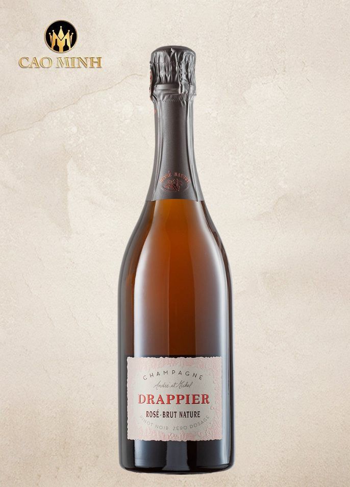 Rượu Vang Pháp Champagne Drappier Brut Nature Rosé