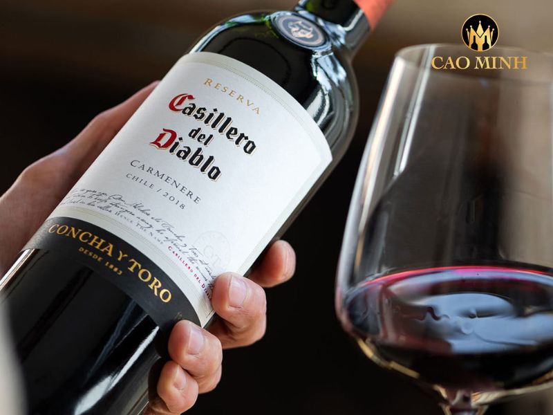 hương vị đậm đà, thanh lịch của rượu vang Casillero del Diablo Reserva Carmenere