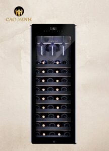 Tủ Bảo Quản Rượu Vang Vinocave 85 Chai Cao Cấp (Kính Tràn Viền)
