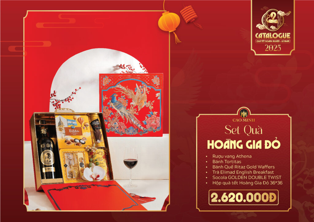 Hộp quà tết hoàng gia đỏ 2620k