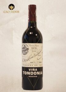 Rượu Vang Tây Ban Nha Lopez de Heredia Vina Tondonia Reserva
