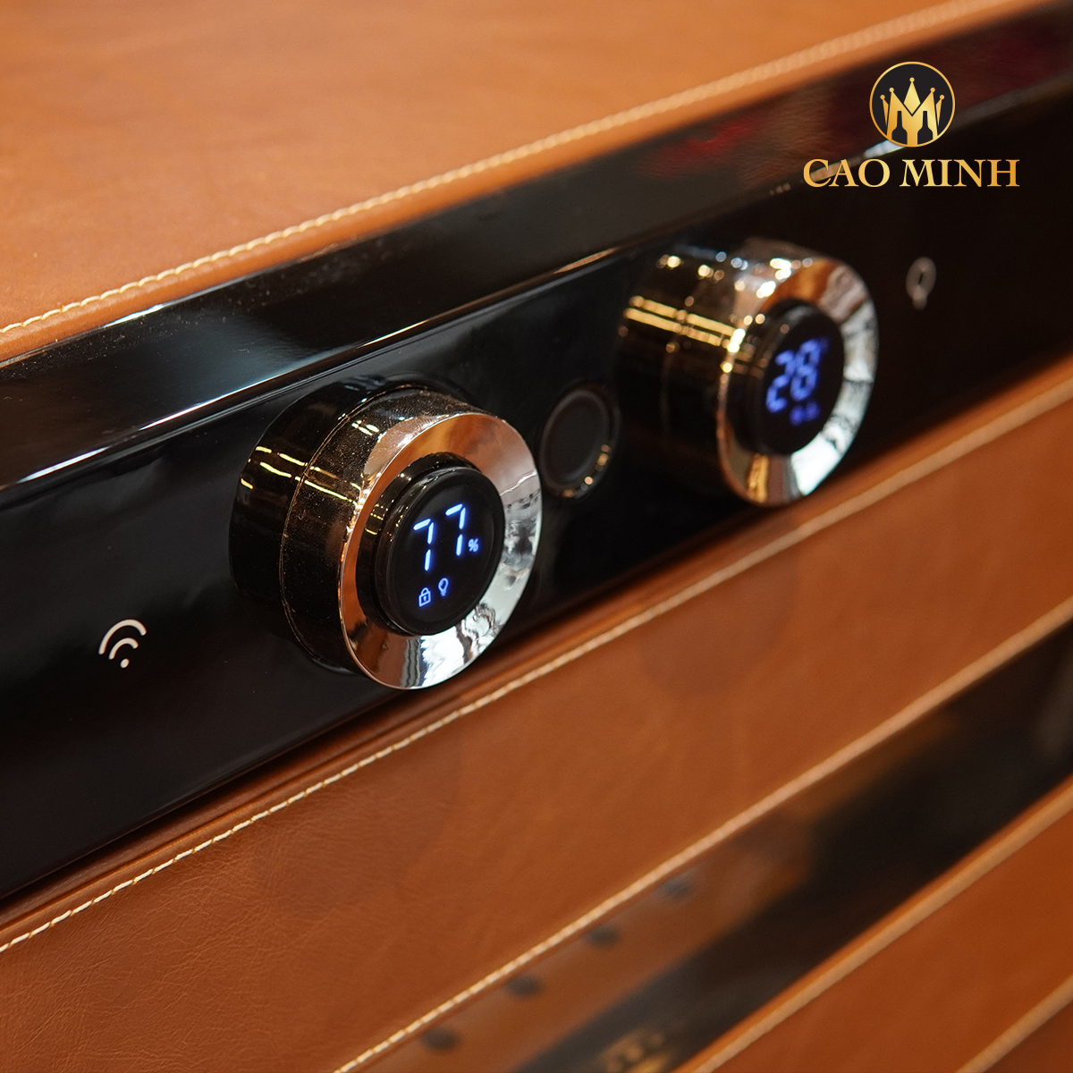 Tủ Bảo Quản Cigar Bọc Da Afidano L5
