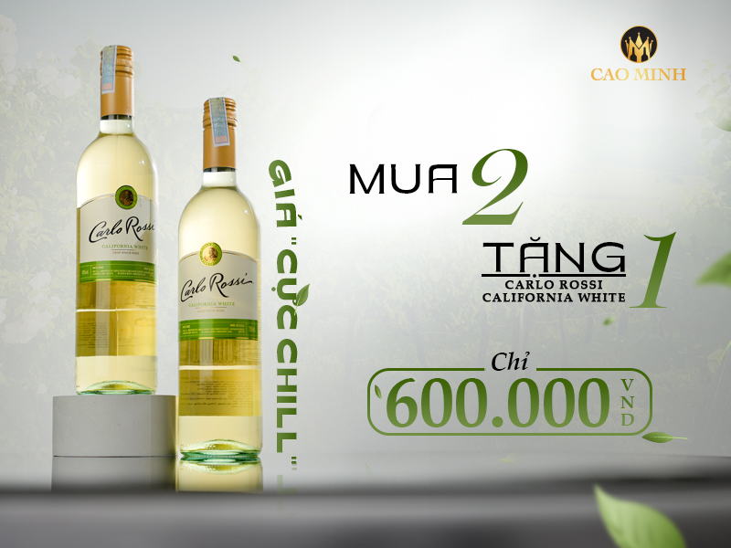 [MUA 2 TẶNG 1] Carlo Rossi California White – Giá 