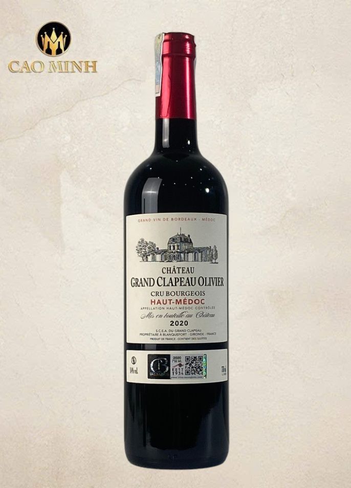 Rượu Vang Pháp Chateau Grand Clapeau Olivier 2020