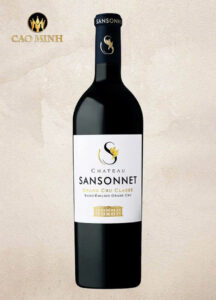 Rượu Vang Pháp Château Sansonnet Saint-Émilion Grand Cru Classé 2017