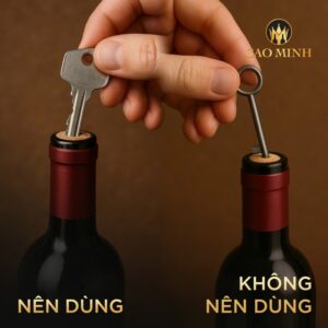 Hướng dẫn cách mở rượu vang bằng chìa khóa chỉ với 3 bước đơn giản