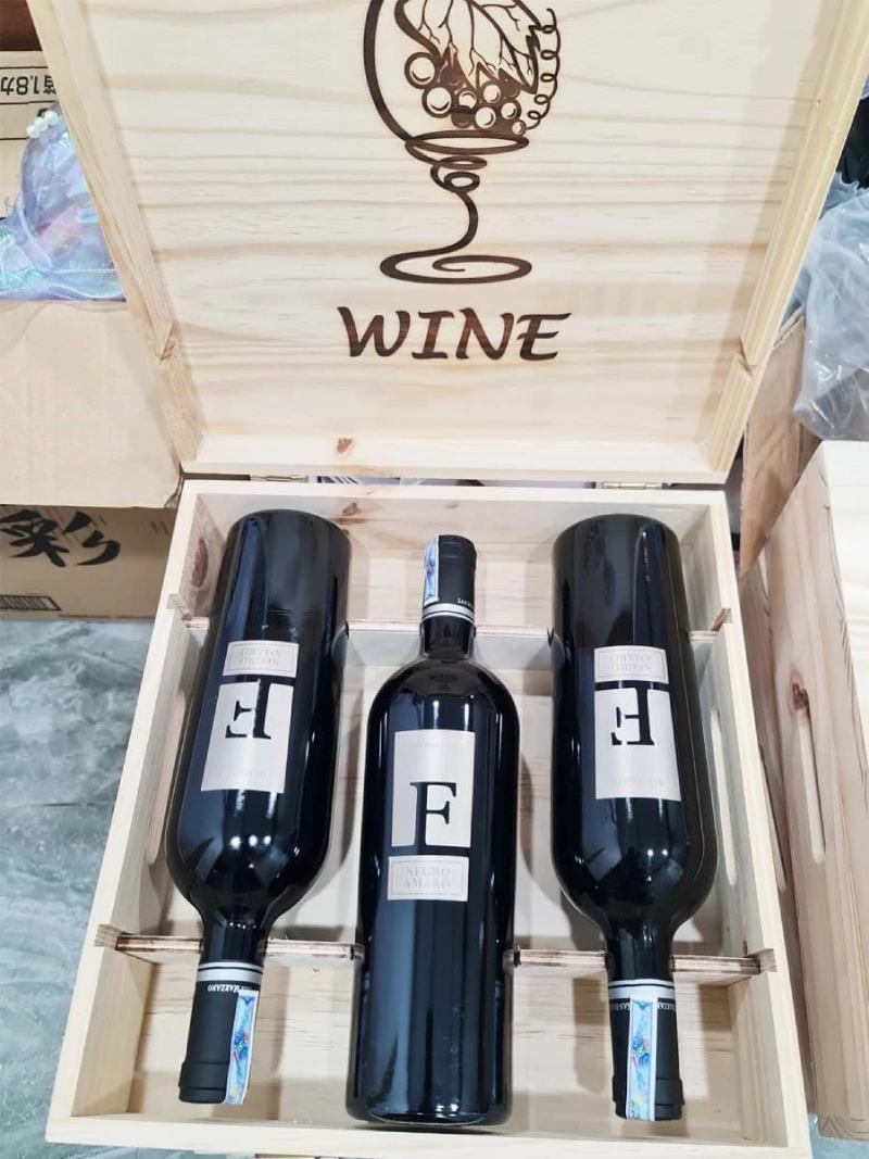 Thùng rượu vang 3 chai là quy cách đóng gói nhỏ gọn, tiện lợi