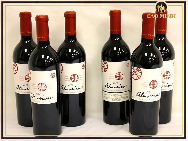 Almaviva xuất sắc thuộc dòng rượu vang Chile hảo hạng.