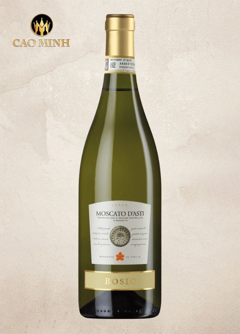 Moscato d’Asti Bosio DOCG mang đến sự ngọt ngào và thanh lịch