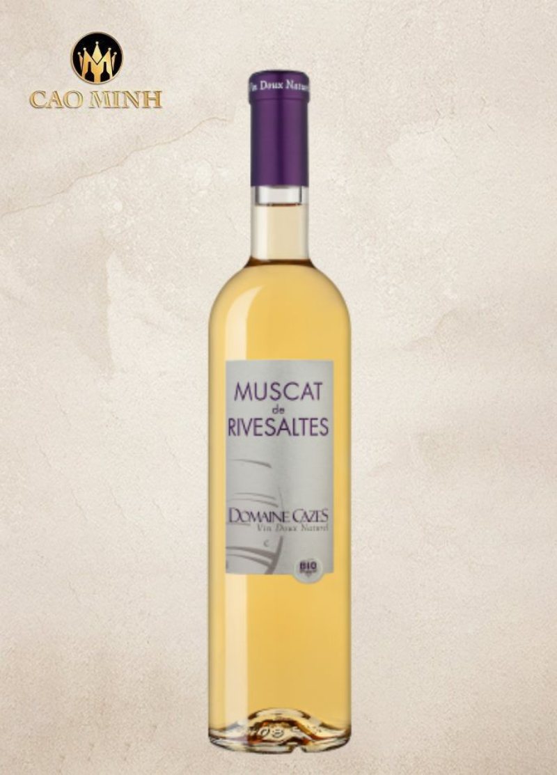 Domaine Cazes Muscat de Rivesaltes Bio với vị ngọt thanh kết hợp cấu trúc mềm mại
