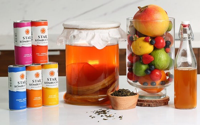 Loại trà được lên men tự nhiên, chứa nhiều probiotics tốt cho hệ tiêu hóa, mang đến cảm giác sủi bọt sảng khoái và vị chua ngọt thú vị
