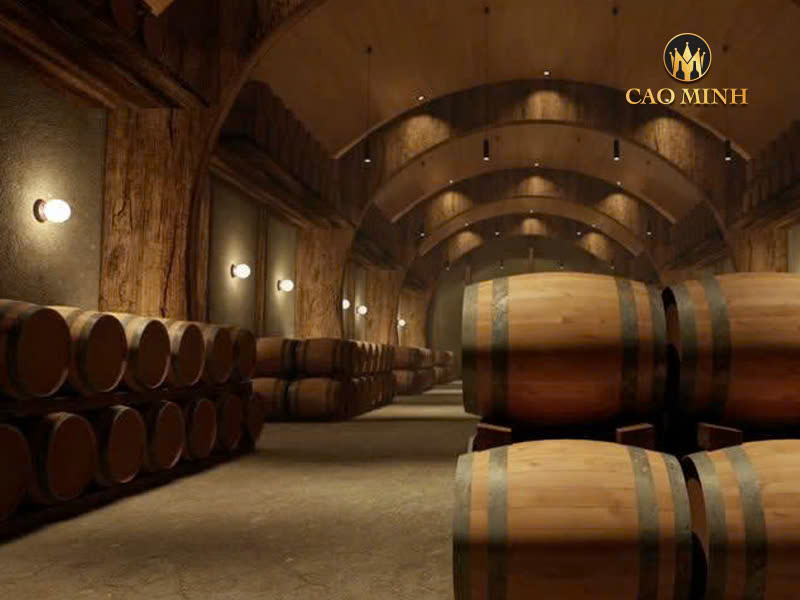 Hầm rượu vang Domaine du chardonnay