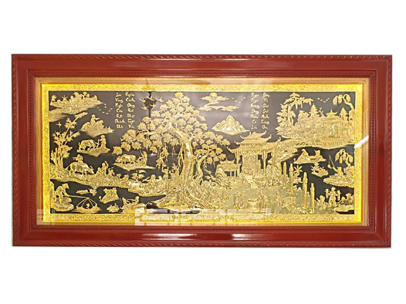 Bức tranh không chỉ làm đẹp không gian mà còn mang lại vượng khí, tài lộc và may mắn