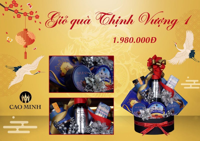 Giỏ quà Tết An Khang Thịnh Vượng