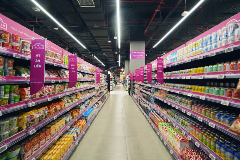 Chuỗi siêu thị cung cấp các giỏ quà gói sẵn tiện lợi, với nhiều mức giá khác nhau