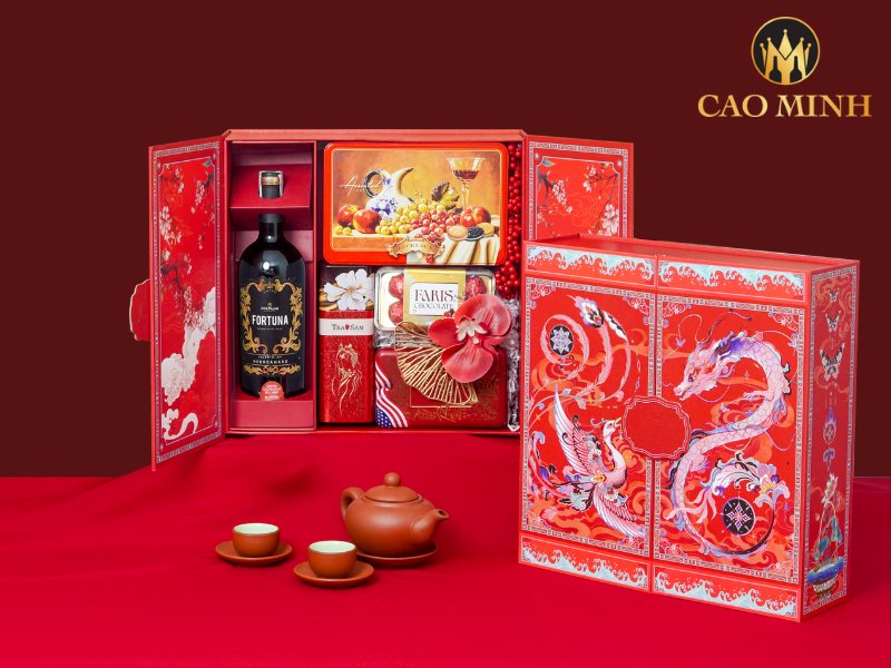 Hộp quà Tết là sự hài hòa giữa thẩm mỹ và sự tiện lợi