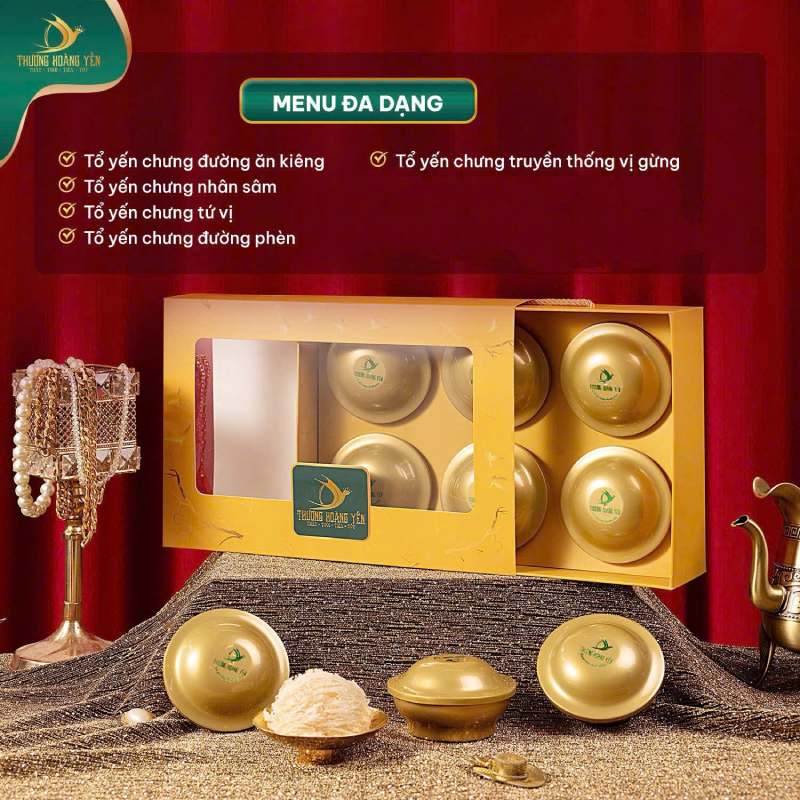 Yến chưng sẵn của Thượng Hoàng Yến được đánh giá là món quà tết thiết thực và ý nghĩa cho sức khỏe