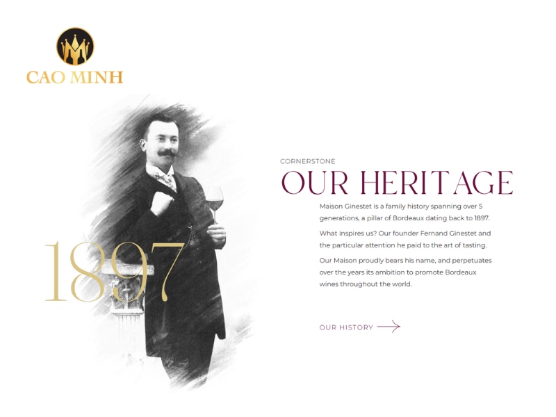 Triết lý của Maison Ginestet là kết hợp truyền thống và công nghệ hiện đại