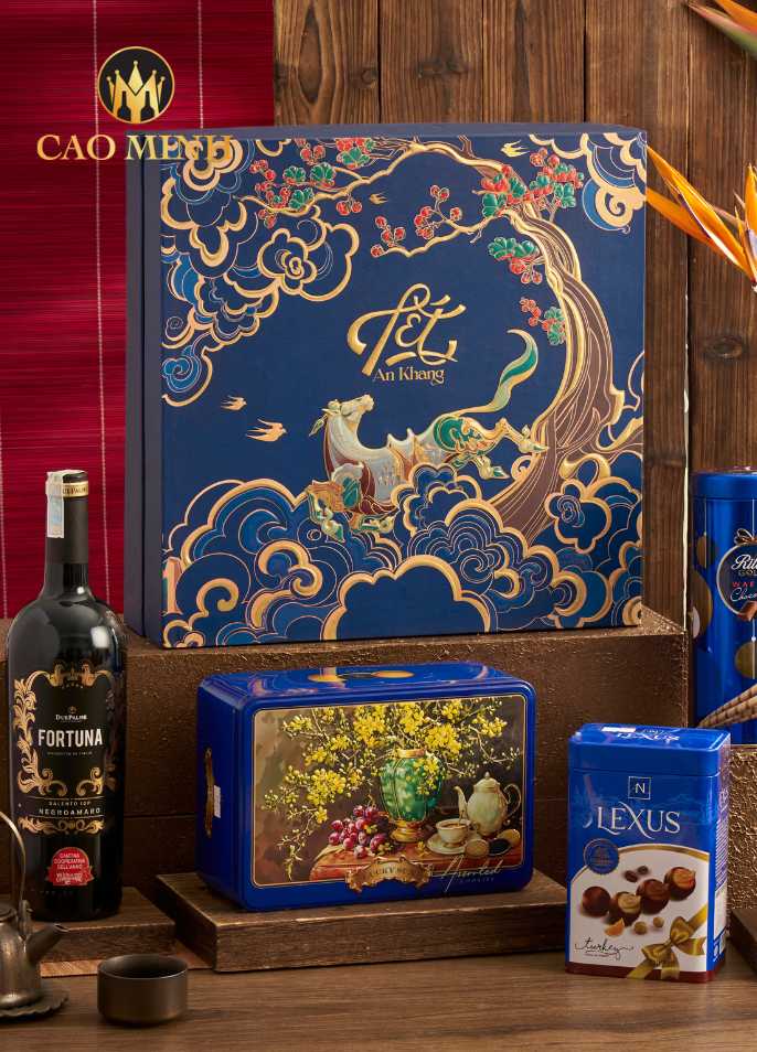 Hộp Quà Tết Lam Mã Khải Xuân