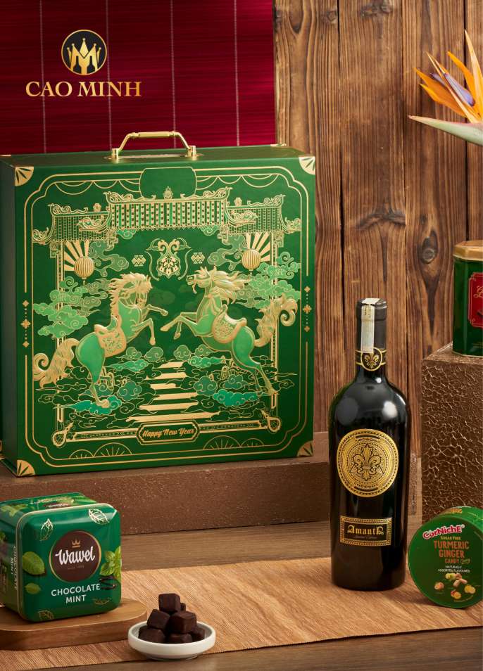 Hộp Quà Tết Song Mã Tấn Lộc