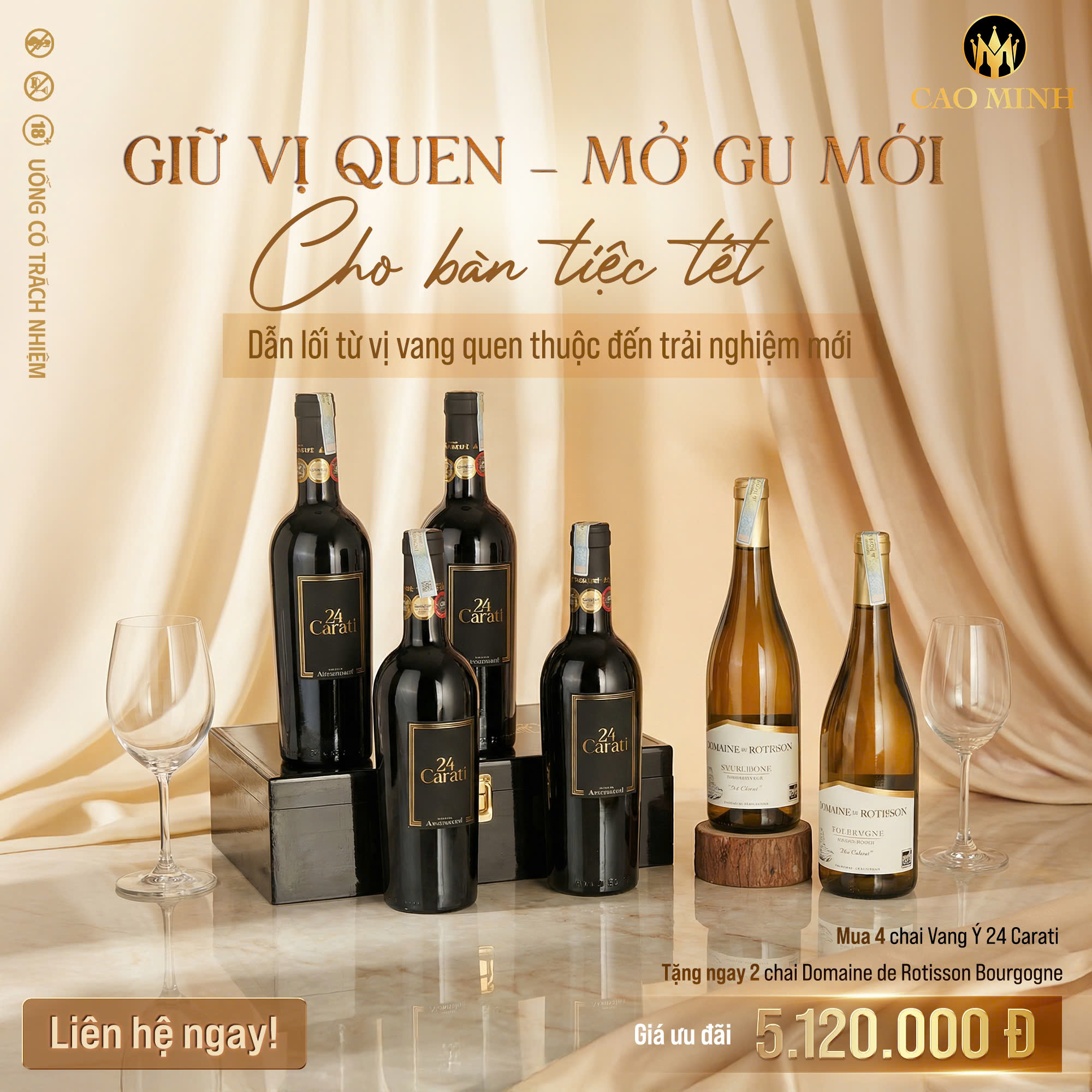 Banner mua 4 Carati tặng 2 Domaine mobile