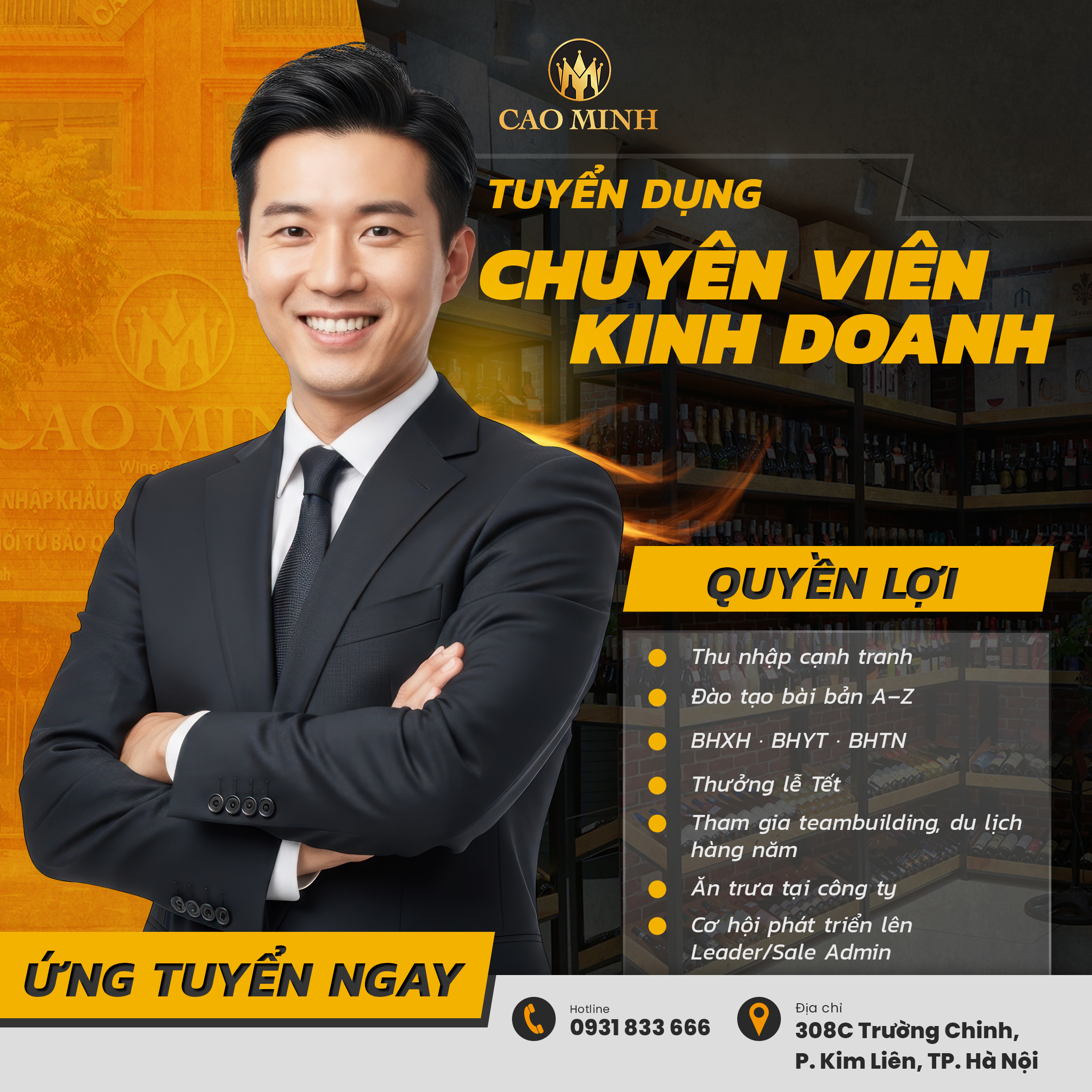 Banner tuyển dụng sale 2026 - mobile
