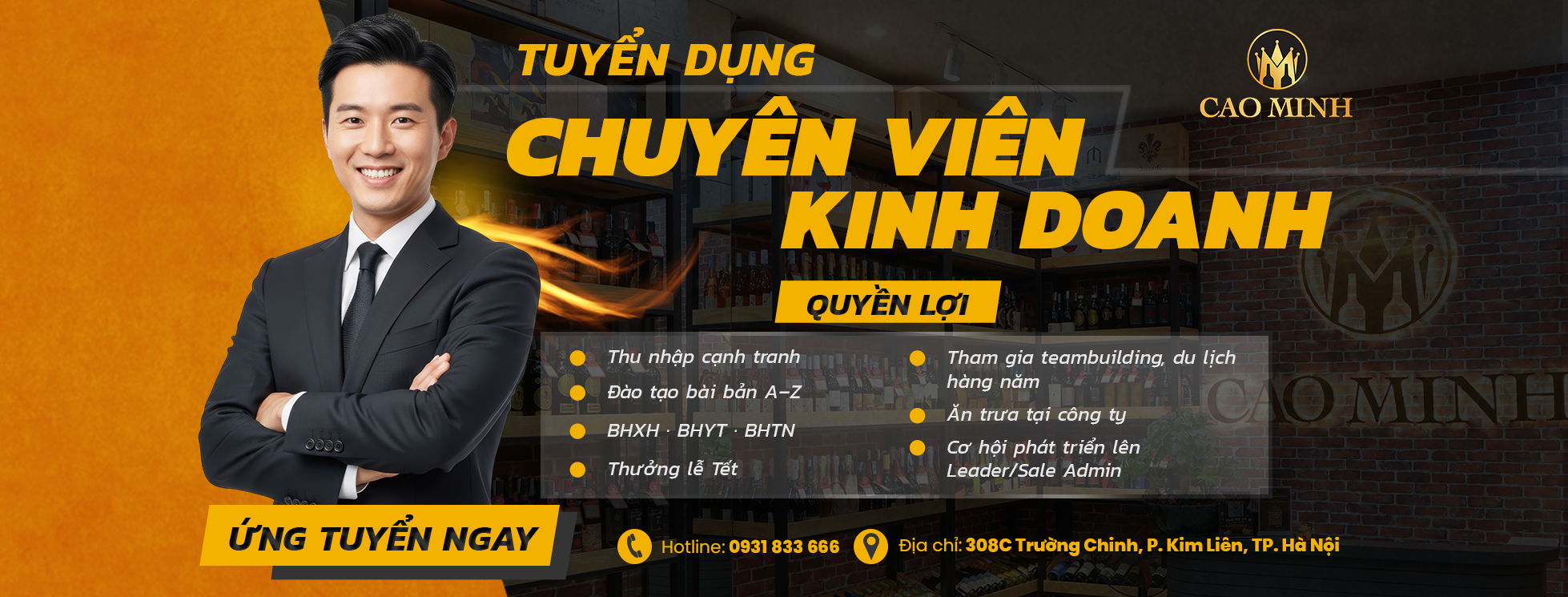 Banner tuyển dụng sale 2026