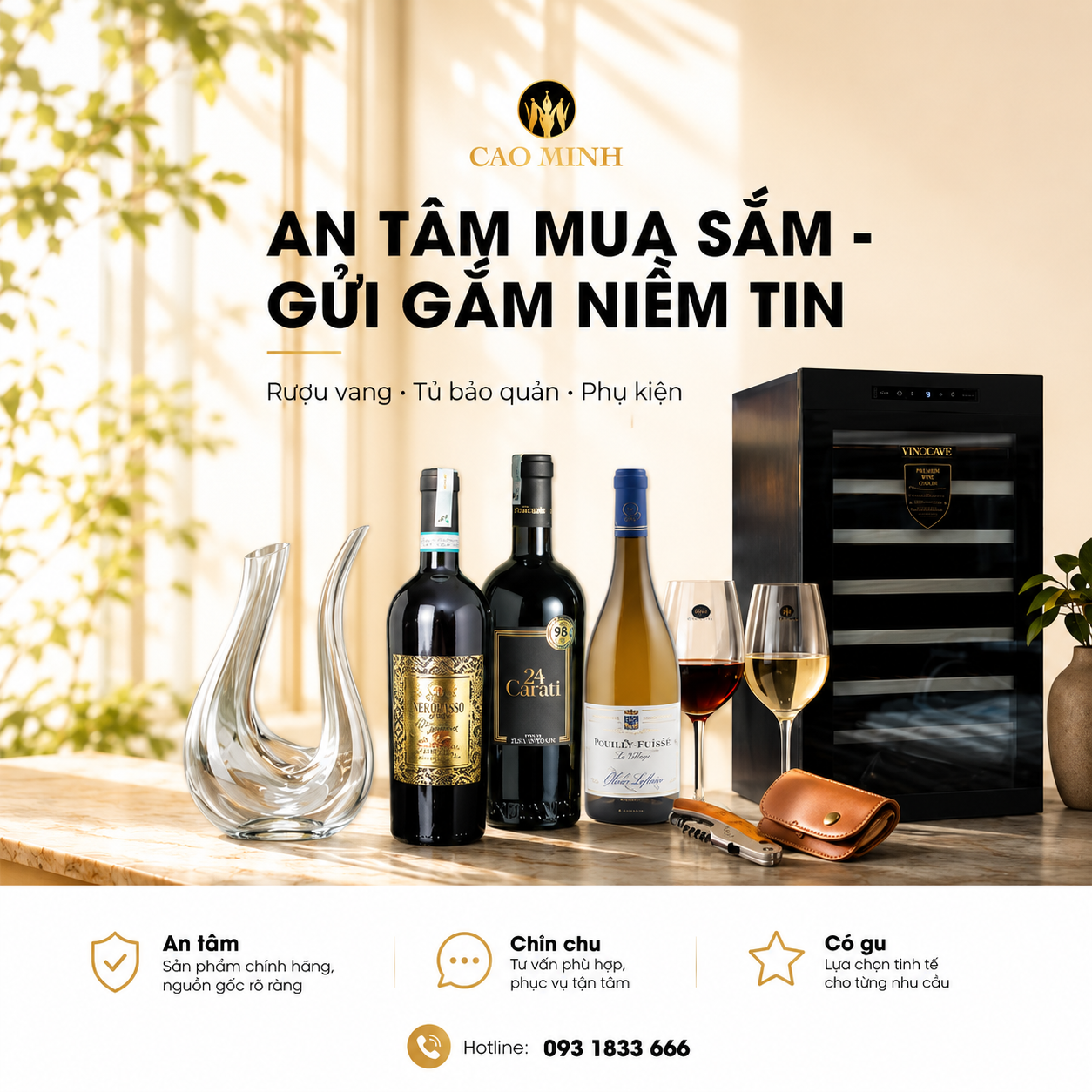 Banner thương hiệu kèm slogan mới - mobile