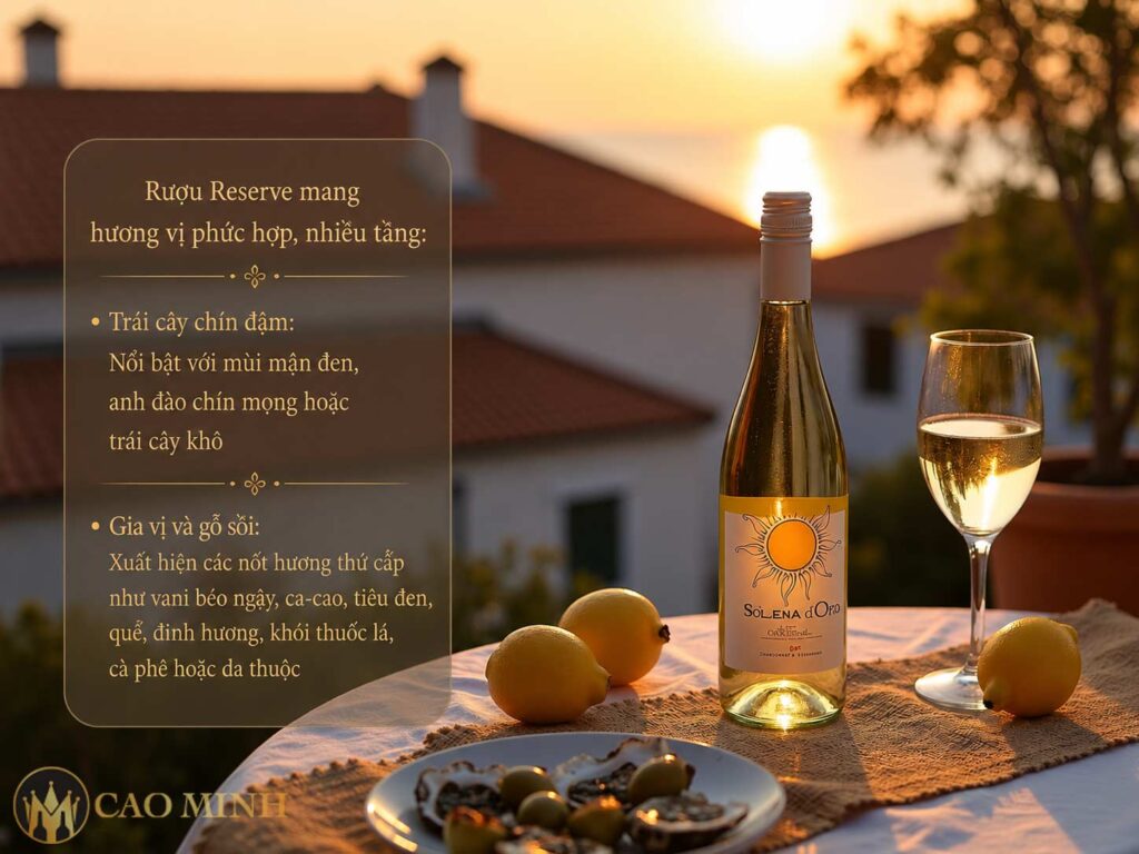 Đặc điểm của rượu Reserve