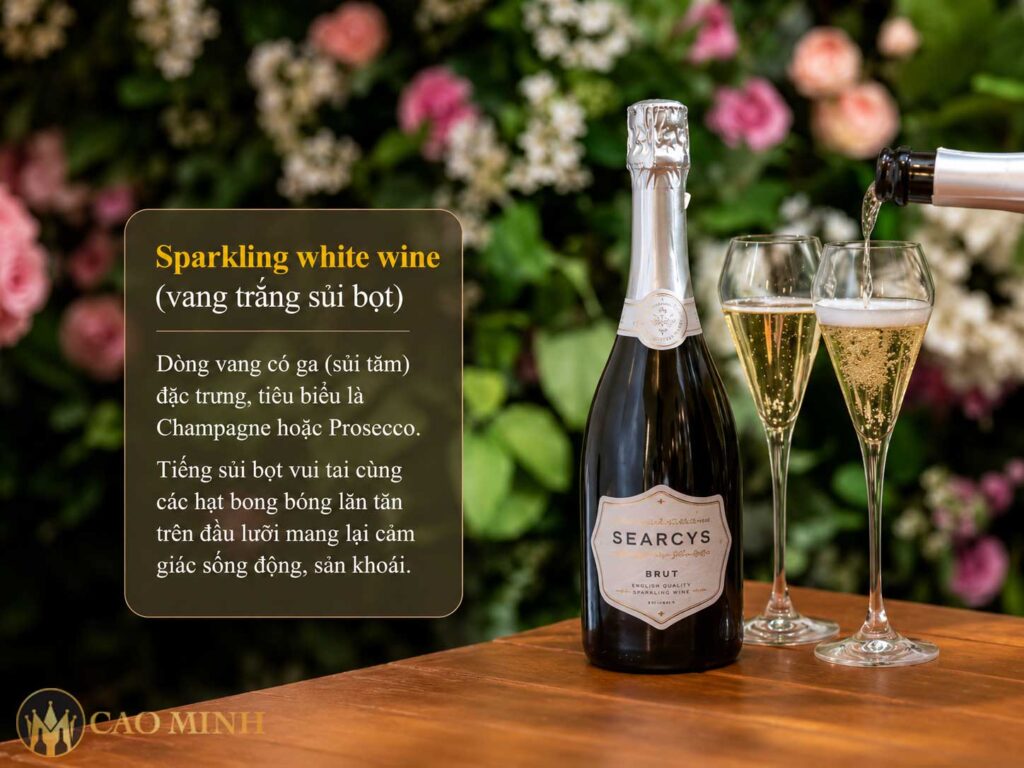 Vang trắng sủi bọt
