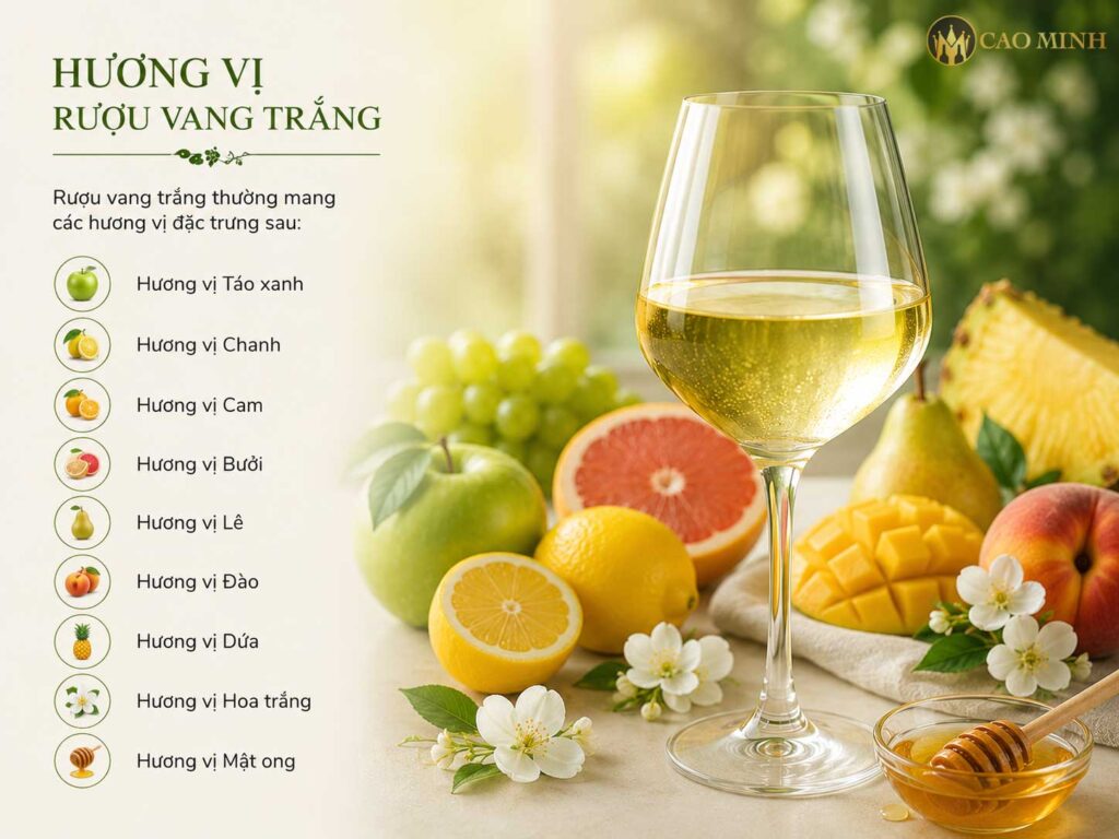 Hương vị rượu vang trắng