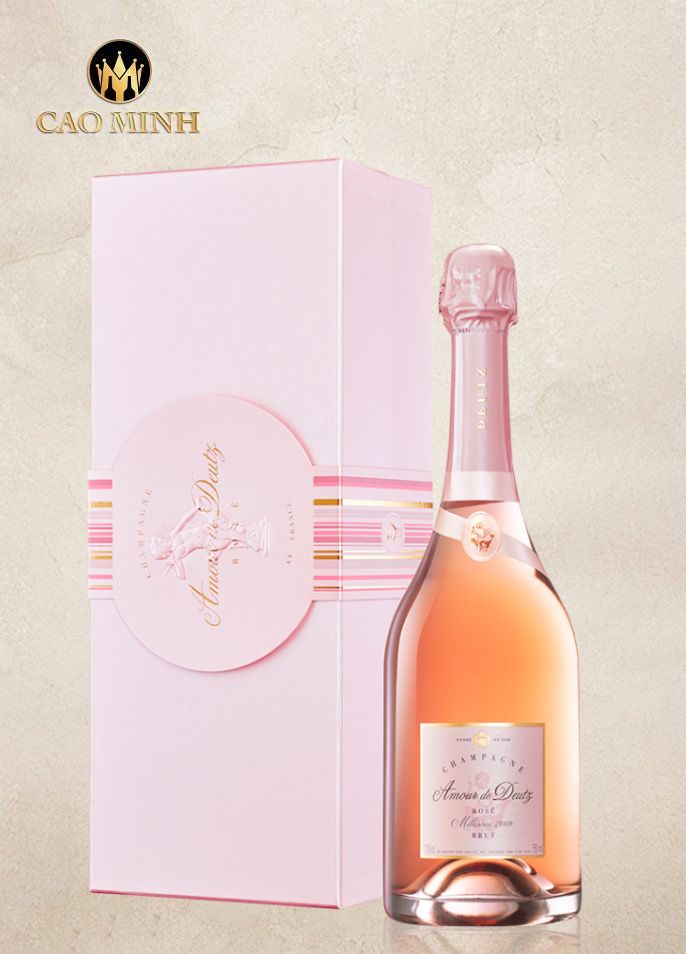 Rượu vang Pháp Amour de Deutz Rose mang hương vị ngọt ngào, nhẹ nhàng