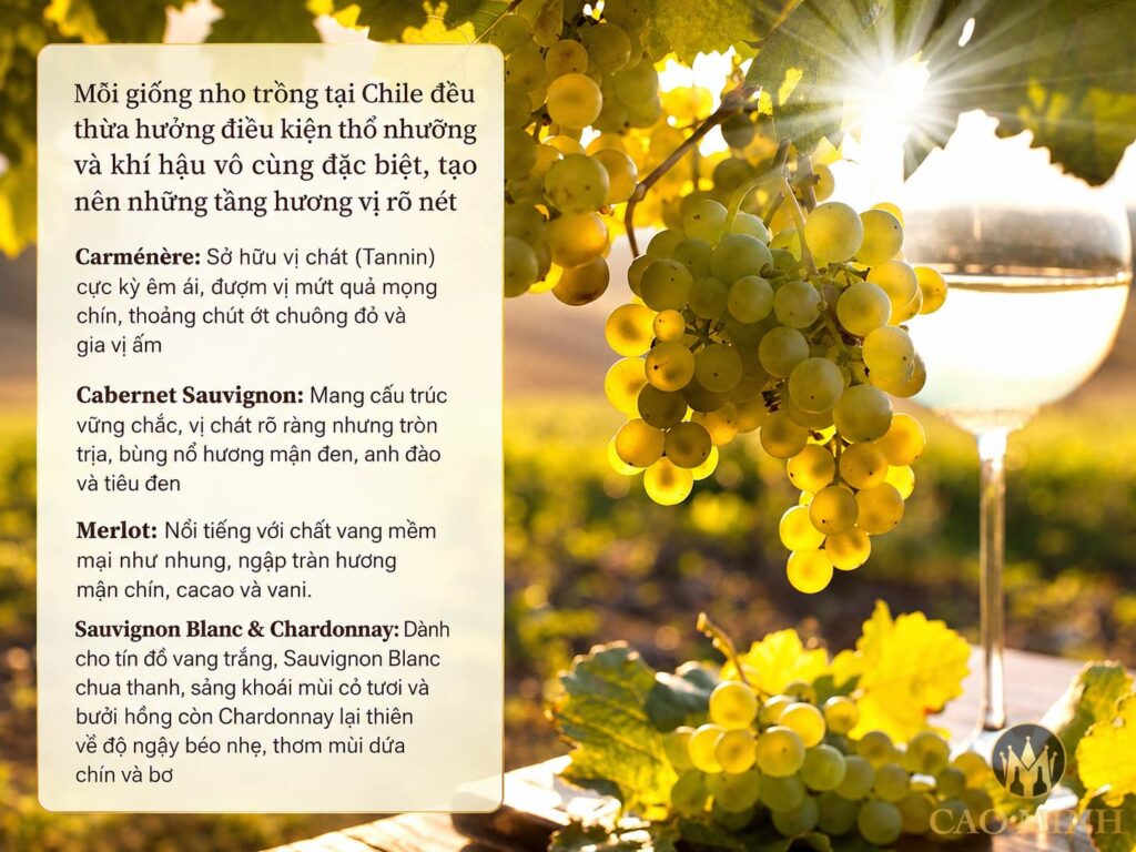 Chọn theo giống nho đặc trưng
