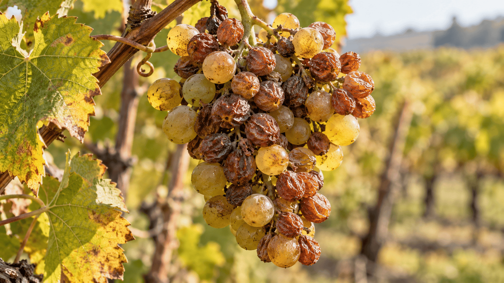 Nấm Botrytis: Vì sao nho bị nấm làm nên vang Sauternes?